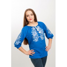 Embroidered blouse "Bonjour" 